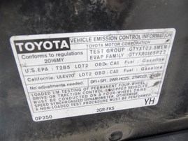 2016 TOYOTA TACOMA SR5 CREW CAB BLACK 3.5 AT 4WD Z19646